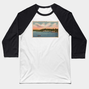 Beach Postcard Baseball T-Shirt